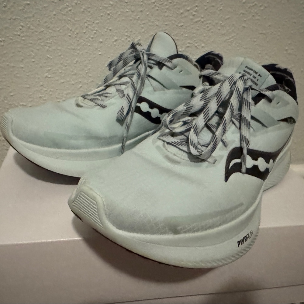 Saucony Ride 15 Runshield Size 9 Promises Bleu Clair Running Shoes Light Blue